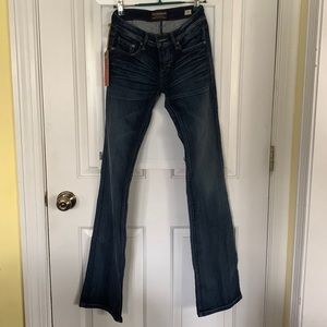 Cult of individuality size 24 women’s mid rise, wide leg jeans. NWT